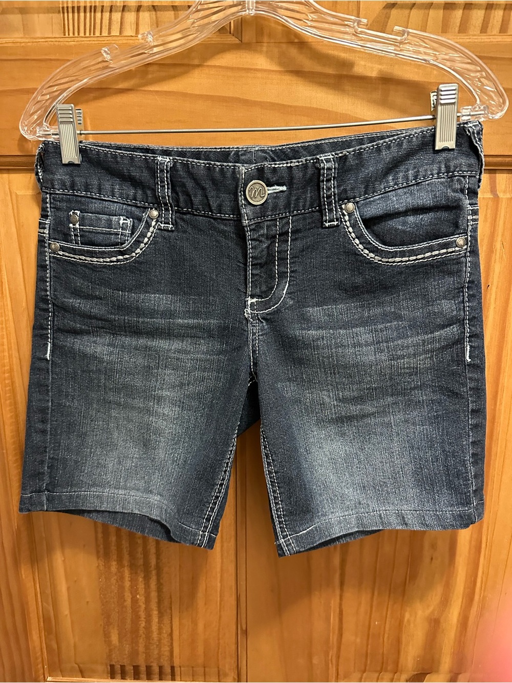 Maurices Dark Wash Denim Jean Shorts